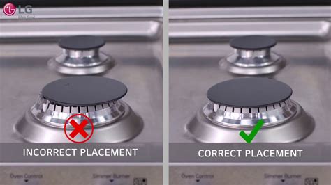 lg gas stove burner parts